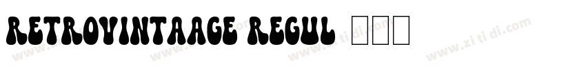 RetroVintaage Regul字体转换